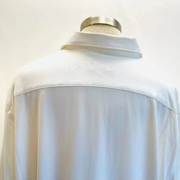 NWT APT 9 Men Long Sleeve Button Down White Slim Fit Dress Shirt Sz 17-17 1/2 XL - Picture 9 of 14
